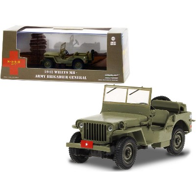 1942 Willys MB Army Green "Army Brigadier General" "MASH" (1972-1983) TV Series 1/43 Diecast Model Car by Greenlight