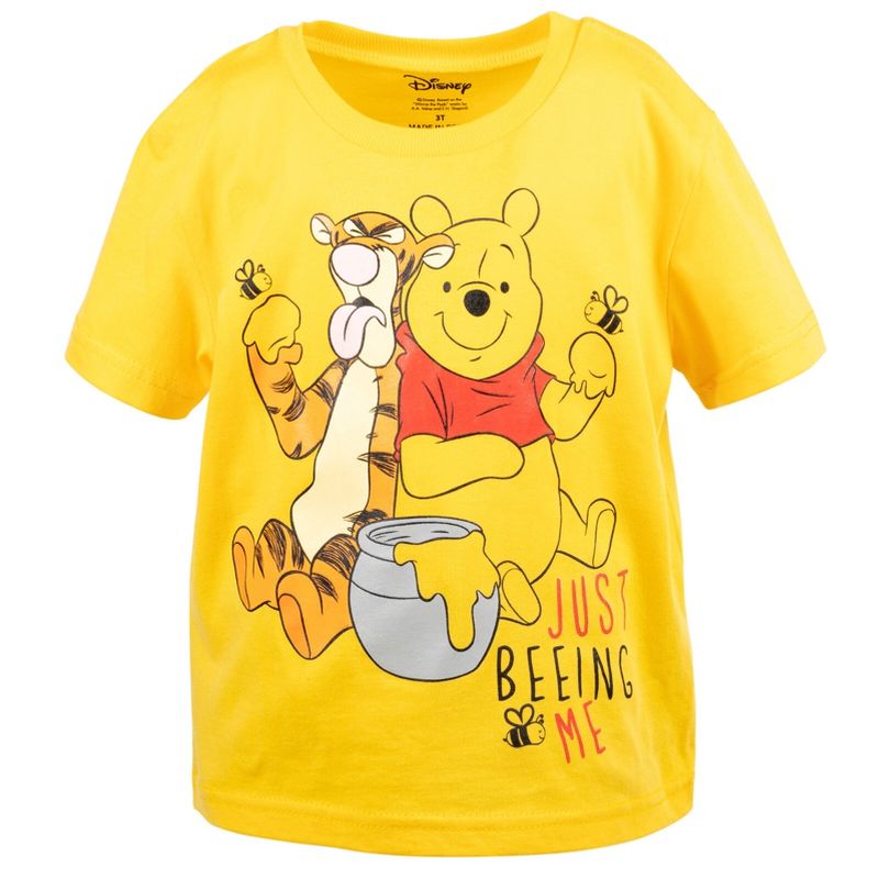 Disney Winnie the Pooh Baby Graphic T-Shirt and Shorts Outfit Set Infant, 3 of 8
