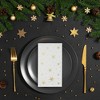 Juvale 50 Pack Gold and White Dinner Napkins with Stars, Gold Foil for Baby Shower, Birthday, Holidays, 3-Ply, 4 x 8 In - 2 of 4