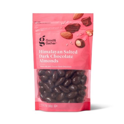 Himalayan Salted Dark Chocolate Almonds 13oz Good Gather Target