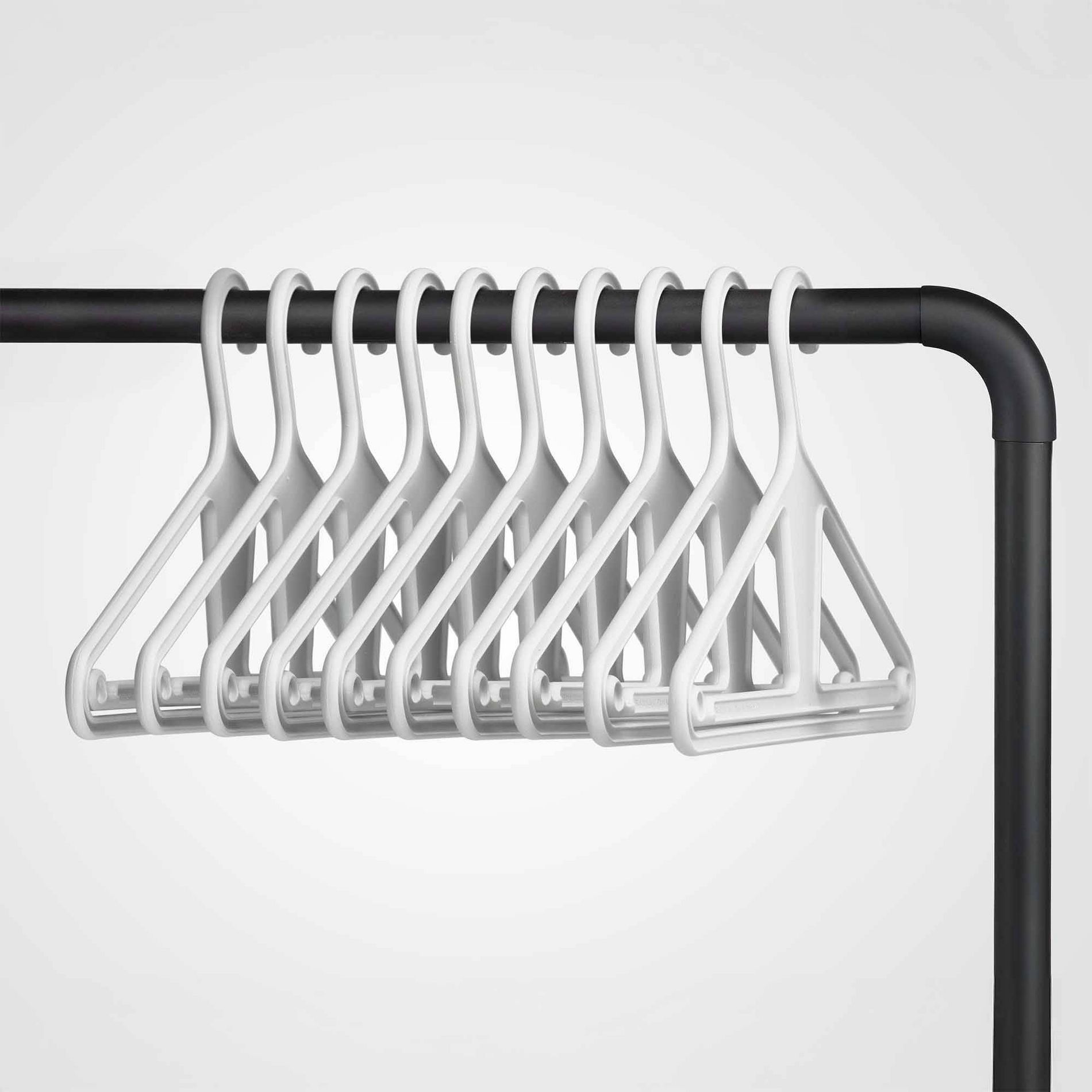 Kangaroo Hangers 10ct Original Clothes Hangers - White