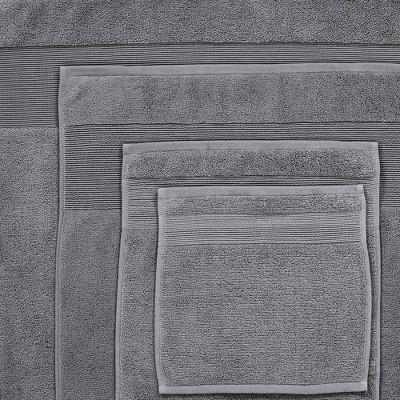 Oversized Charcoal Gray Cotton Bath Sheet Set, 2-Pack