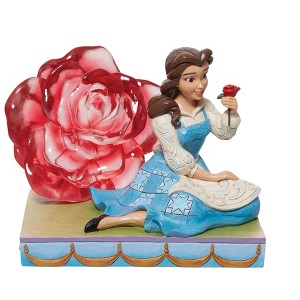 Jim Shore 5.0 Inch An Enchanted Rose Belle Beauty & Beast Figurines - 1 of 3