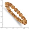 Black Bow Jewelry 8mm Neutral Color Agate Beaded Stretch Bracelet, 6.75 Inch - 4 of 4