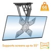 Mount-It! Motorized Ceiling TV Mount With Remote | Electric Flip Down Pitched Roof Mount Fits 32 to 55 Inch Flat Screen TVs and Monitors | Black - 2 of 4