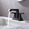 2-Handle Heavy Duty Bathroom Faucet with Drain and Supply Kits, Modern Style Lavatory Deck Mounted Faucet - 2 of 4