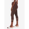 Jessica London Women's Plus Size Everyday Stretch Cotton Capri Legging - 4 of 4