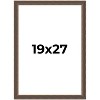 PosterPalooza | Elegant Brown Picture Frame - UV Acrylic, Foam Board Backing, Hanging Hardware - 2 of 4
