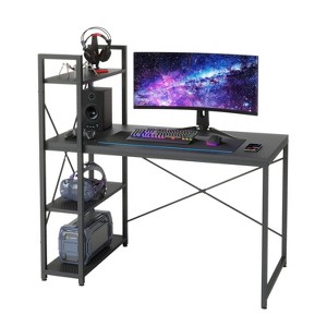 Bestier Small Computer Desk with Shelves for Home Office - 1 of 4