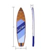 VisioGear 11' Stand Up Paddle Board with Accessories, Purple & Brown, 132"*33"*6" - 3 of 4
