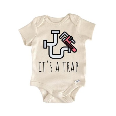 Plumber Plumbing Trap - Baby Boy Girl Clothes Infant Onesie® Funny Cute Newborn GS1