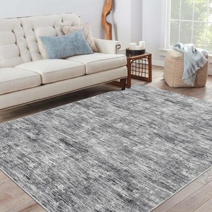 Acekool Modern Washable Area Rug, Soft Non Slip Minimalist Low Pile Carpet for Living Room, Bedroom, Dorm - 1 of 4