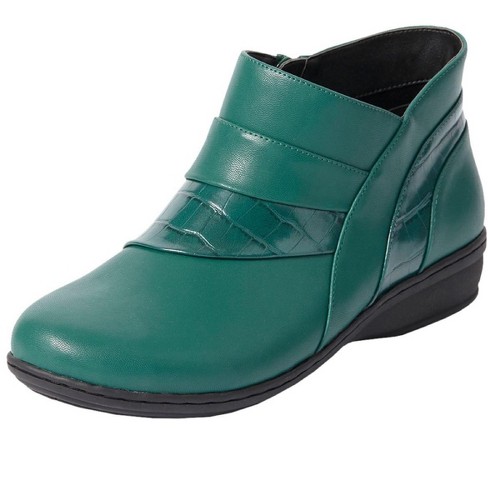 Comfortview Women s wide Widths Available The Jolene Bootie 10 W Emerald Target