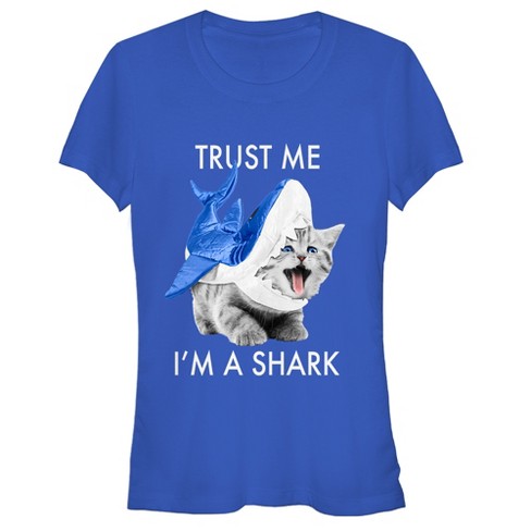 Juniors Womens Lost Gods Trust Me I'm a Shark T-Shirt - image 1 of 3