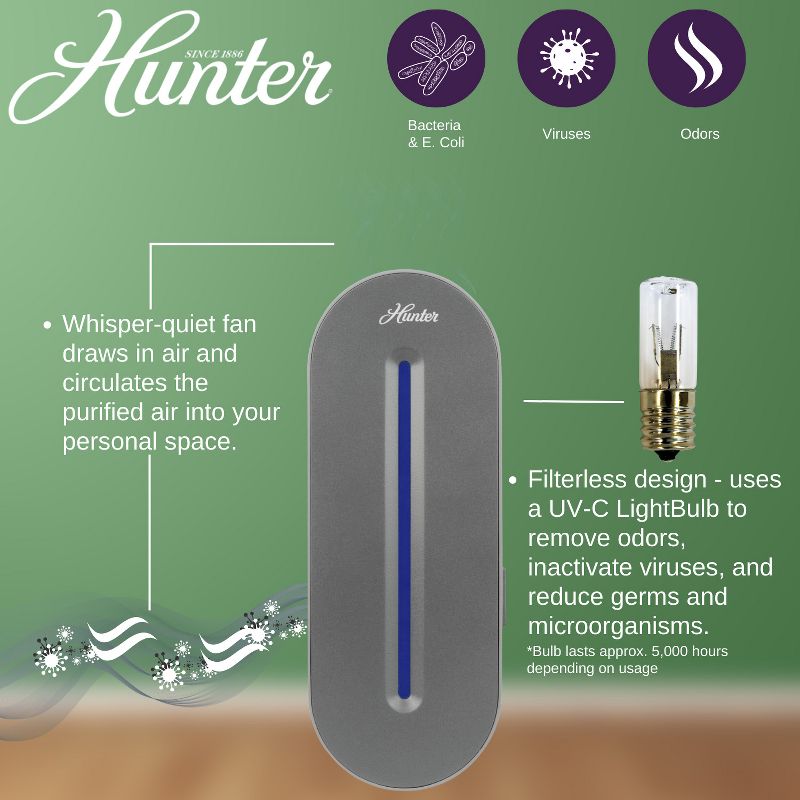Hunter Plug-in UV Air Sanitizer, 5 of 10