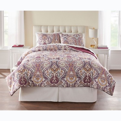 Brylanehome 3 Piece Microfiber Comforter Set Paisley Bedding : Target