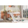Streamdale Twin over Twin House Bunk Bed with Ladder and Slide, White - 3 of 4