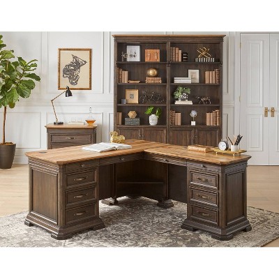Sonoma Brown 2-Drawer Lockable Lateral File Cabinet