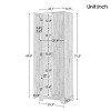 NicBex Tall Bathroom Storage Cabinet,Floor Cabinets with 2 Doors and Adjustable Shelf for Bathroom,Black - 3 of 4
