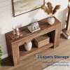 47.24/63" Farmhouse Console Table - 2-Tier Wood Entryway Table w/Storage for Living Room/Hallway - Rustic Design - 4 of 4