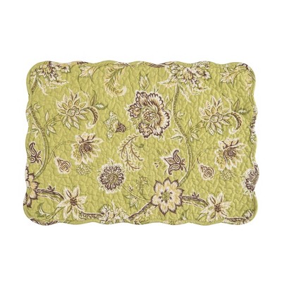 Camino De Mesa Acolchado Náutico C&F Home Crescent Bay - 14x51 Pulgadas - Reversible Algas Y Rayas