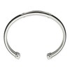 Black Bow Jewelry Men's Stainless Steel and Black Rubber 8mm Dragon Cuff Bracelet - 2 of 4