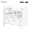 SEVOBAL Bathroom Vanities 36 Inch Bathroom Vanity Base with Cabinet and 3 Drawers for Bathroom, Blue, 35.5"*18"*32.9" - 2 of 4