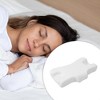 Unique Bargains Air Cotton Neck and Shoulder Pain Ease Home Sleeping Bed Memory Foam Pillow White 1 Pc - 2 of 4