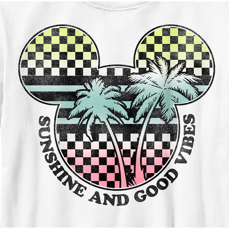 Boy's Mickey & Friends Checkered Sunshine and Good Vibes T-Shirt, 2 of 5