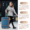BEAFUP Set of 3  Hardshell Luggage Sets double spinner 8 wheels Suitcase with TSA Lock Lightweight 20''24''28'' - 3 of 4