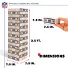 NFL New York Giants Giant Wooden Tumbling Tower - 4 of 4