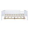 Whisen Twin Size Wood Daybed with Space-Efficient Trundle and Fence Guardrails, Sturdy Structure - 4 of 4