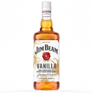 Jim Beam Vanilla Bourbon Whiskey -  1L Bottle - 1 of 4