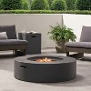 GDFStudio Hearth Outdoor 50,000 BTU Lightweight Concrete Circular Fire Pit Table with Tank Holder - 2 of 4