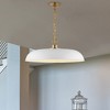 Nuvo Lighting Colony 1 - Light Pendant in  Matte White/Burnished Brass - 2 of 4