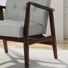 Marcola Mid Century Modern Upholstered Wood Framed Club Chair - Christopher Knight Home - 3 of 4