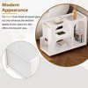 PAGED Wooden Rotating Coffee Table, Modern Side Table with 3 Removed Trays and Storage, 2-Tier Center Table for Living Room, Bedroom - 4 of 4