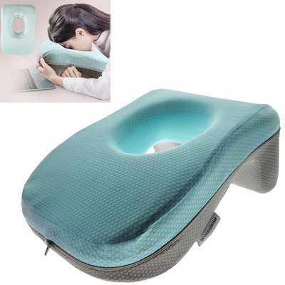 Modern Home Deluxe Memory Foam Travel Nap/Sleeping Pillow - Firm Support Desktop Face Cushion