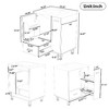 Lyngins Modern Freestanding Bathroom Vanity with Sink, Bathroom Storage Cabinet with Door Shelf, 2-Tier Pull-Out Basket+Deep Drawer, Solid Wood Frame - 4 of 4