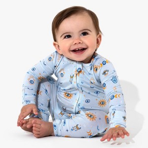Bellabu Bear Baby The Eye Blue Bamboo Convertible Footie - 1 of 4