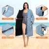SUN CUBE Swim Parka Men Women, Unisex Hooded Changing Robe with Warm Fleece Lining for Swimming, Surfing, Water Sports - 3 of 4