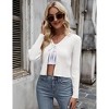 Womens Tie Front Sweater Cardigan Long Sleeve Rib Knit Shrug for Dress Sweaters Crop Tops Womens Soft Cardigan - 4 of 4