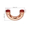 Unique Bargains Copper Soldering HVAC Refrigeration U Shape Elbow 180 Degree Pipe Fittings Rose Gold - 2 of 4