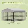 GustoWave Dog Kennel Outdoor, 10x10x6FT Heavy Duty Dog Pens Outside with UV & Water Resistant Roof, Large Dog Fence with Double Locks - 2 of 4