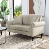 2pc Evok Contemporary Chenille Upholstered Sofa and Loveseat Set - miBasics - 3 of 4
