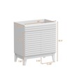APRILSOUL  Bathroom Vanity, Mid-Century Bathroom Vanity with 2 Soft Closing Doors, Freestanding Bathroom with Wood Grain Laminate - 2 of 4