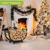 attop 24 INCH Double Coated Fire Wood Organizer - 2 of 4