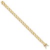 Black Bow Jewelry Men's 14k Yellow Gold, 8mm Fancy Link Chain Bracelet - 8 Inch - 2 of 4