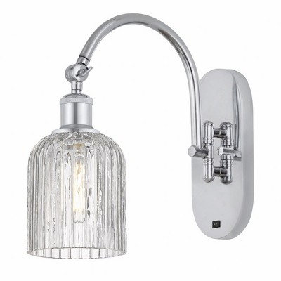 Bridal Veil - 1 Light Arm Swivels Side to Side Wall Sconce In Art Deco Style-12.5 Inches Tall and 5 Inches Wide