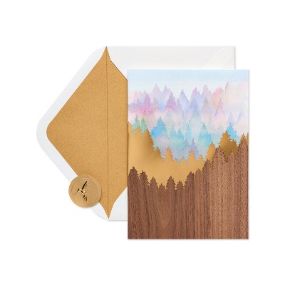 2ct Cards Glitter Balloons And Mountain Range - Papyrus : Target